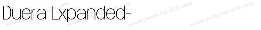 Duera Expanded字体转换